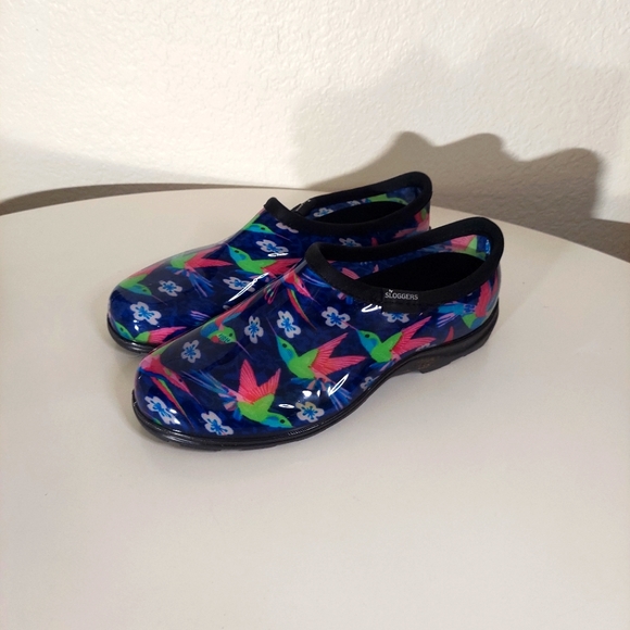 Sloggers Shoes - Sloggers Hummingbird Print Gardening Shoes
